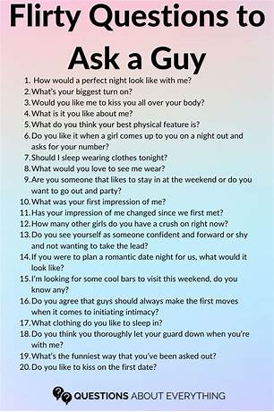 100 flirty questions to ask a guy over text