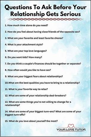 100 serious relationship questions to ask him over text