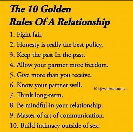 7 rules of relationship