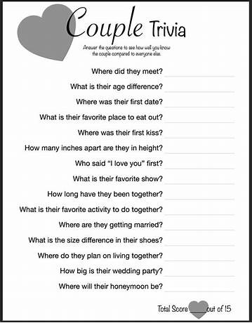 App for married couples questions