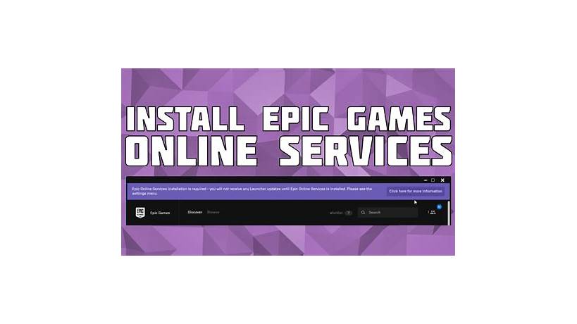 Can't install epic games online services