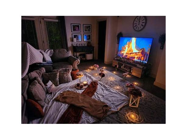 Chill date night at home