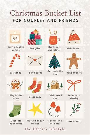 Couples christmas to do list