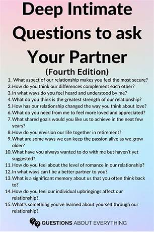 Deep questions to ask a partner reddit