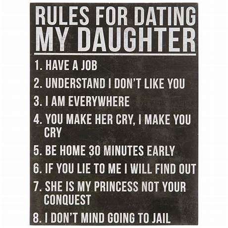 10 rules for dating my teenage daughter