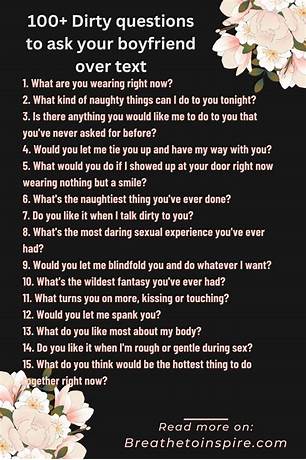 100 random questions to ask your boyfriend over text