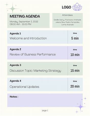 free online meeting agenda templates