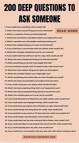 100 deep questions to ask a guy over text