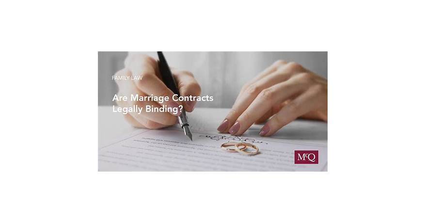 Are marriage vows legally binding