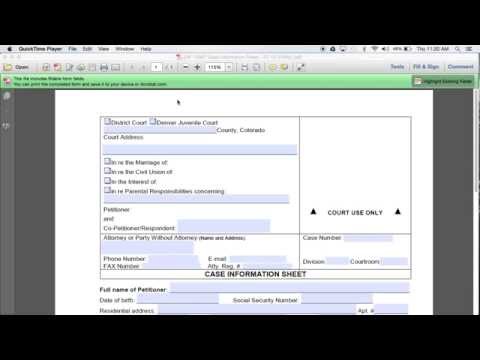 Colorado family law forms