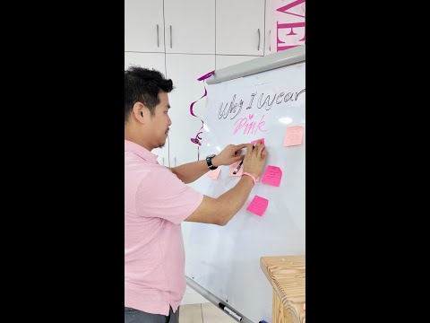 Breast cancer awareness group activity