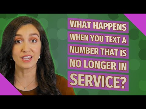 Can you text a number that is no longer in service