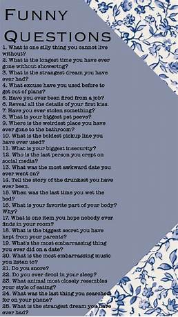 100 funny questions to ask on a dating app