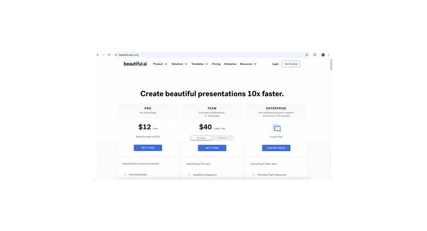 Beautiful ai pricing