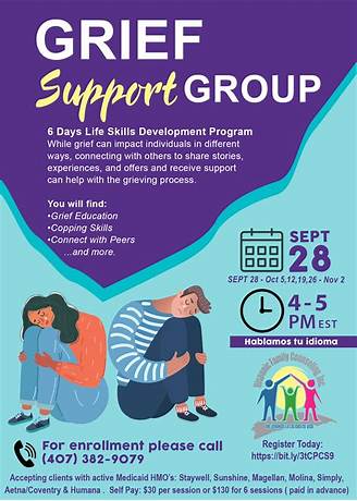 Children's grief support groups near me