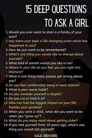 Deep questions to ask a girl you just met over text