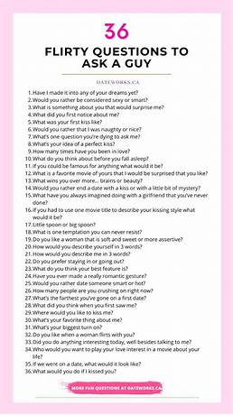 Flirty questions to ask a guy to keep the conversation going