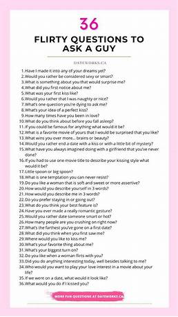 Flirty questions to ask him over text