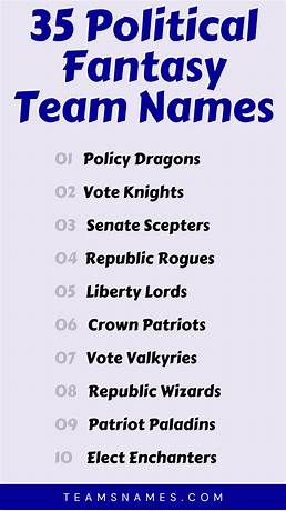 Funny political team names
