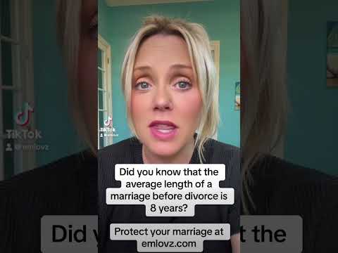 Average length of marriage before divorce