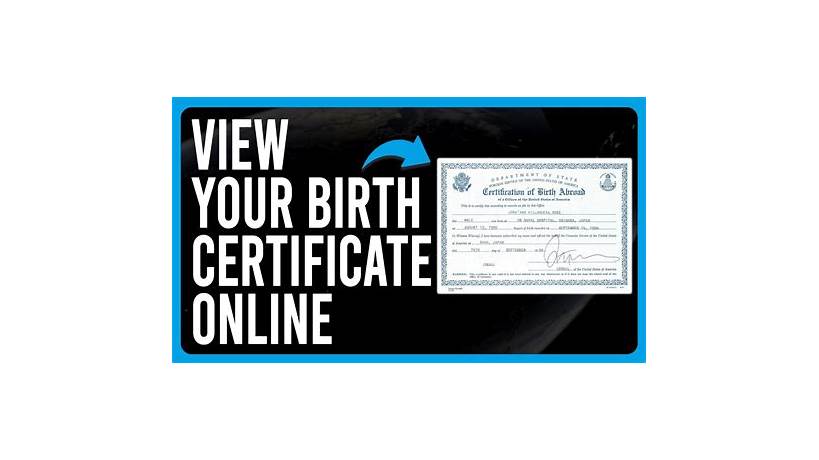 Can you make a birth certificate online