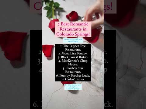 Best romantic restaurants in colorado springs