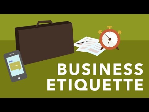 Business etiquette rules