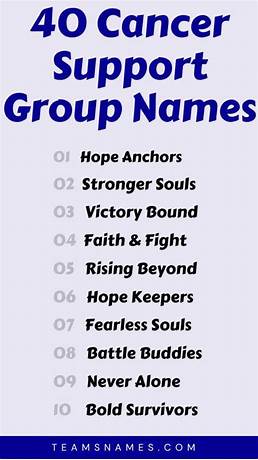 Cancer support group names