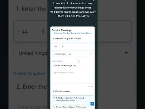 Can you text a number anonymously