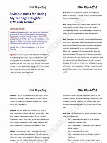 8 simple rules for dating my teenage daughter book