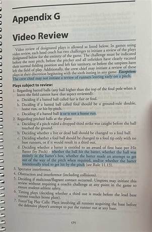 Appendix g guidelines softball