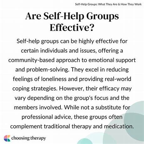 Are self help groups effective