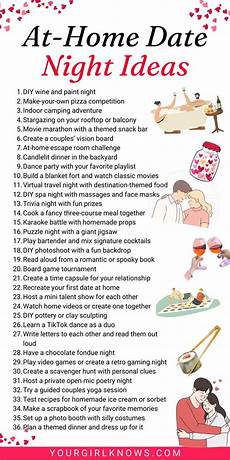 At home date night ideas after kids go to bed