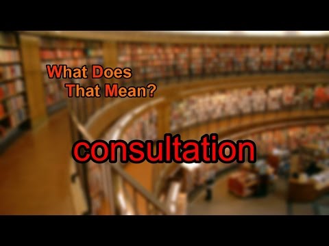 Consultation date meaning